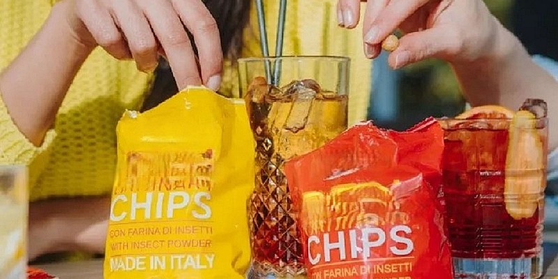 patatine farina insetti